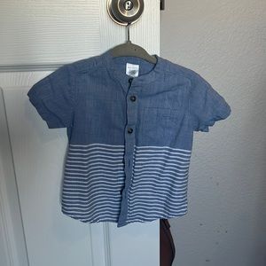 Blue striped dressy shirt for boys